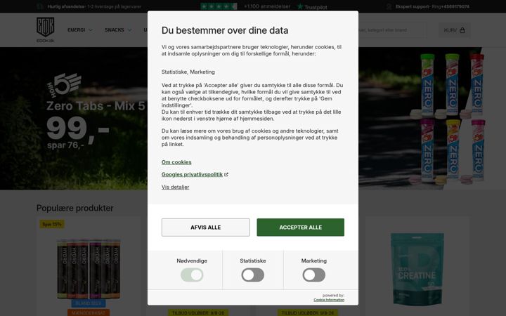 Skärmbild av energidepotet.dk