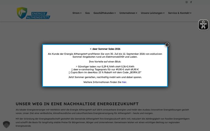 Ekrānuzņēmums no energie-althengstett.de