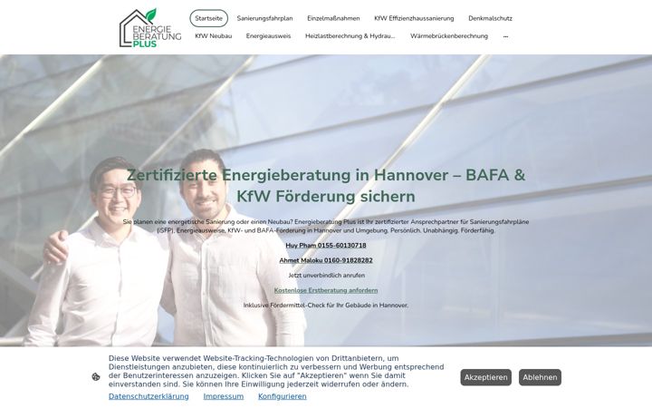 Captura de pantalla de energie-beratungplus.de