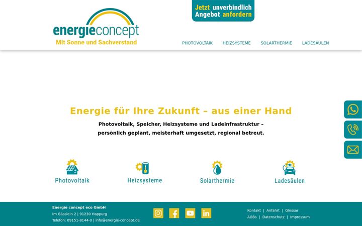 Captura de pantalla de energie-concept.de
