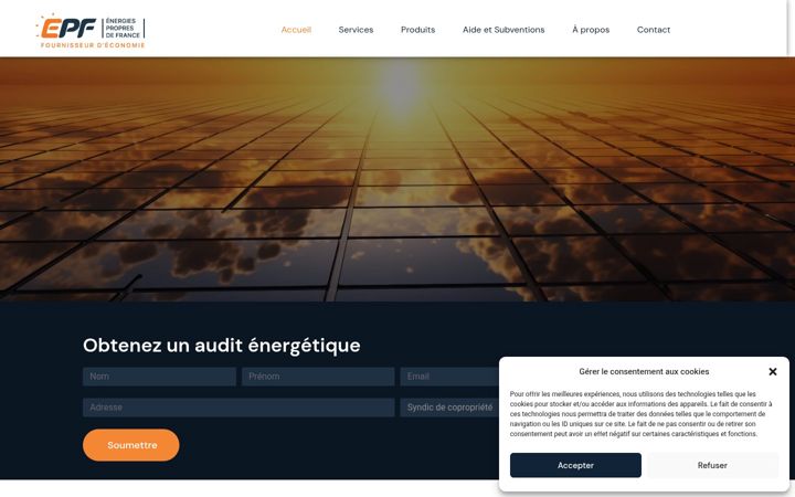 Screenshot of energie-epf.fr