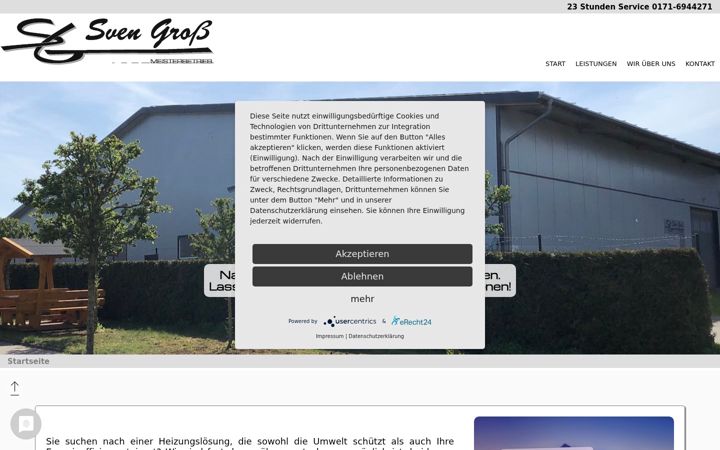 Screenshot von energie-gross.de