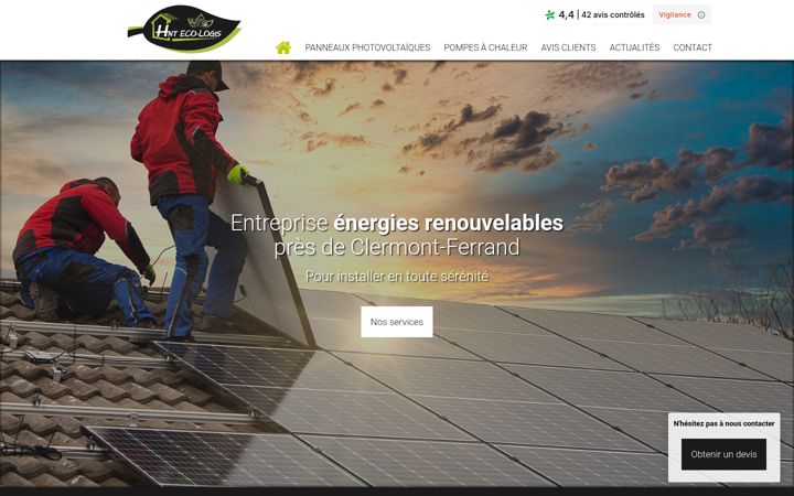 Screenshot of energie-hntecologis.fr
