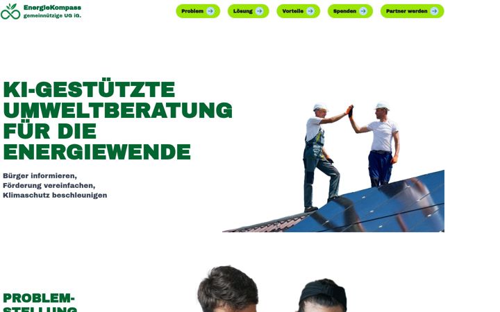 Ekrano kopija energie-kompass.info