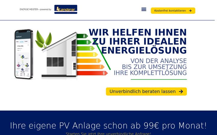 Screenshot von energie-meister.de