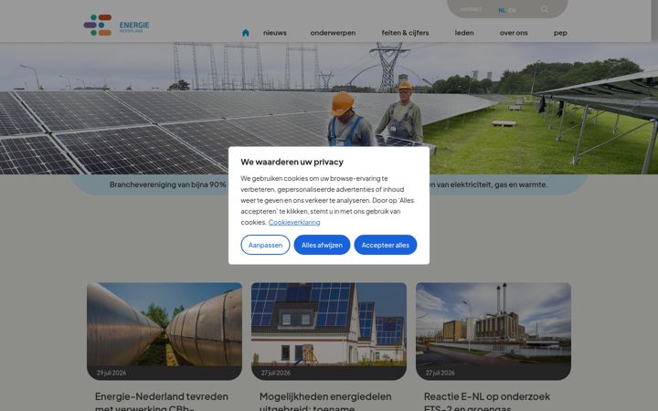 Snímek obrazovky energie-nederland.nl