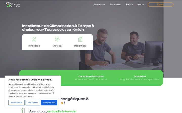 Screenshot of energie-occitane.fr