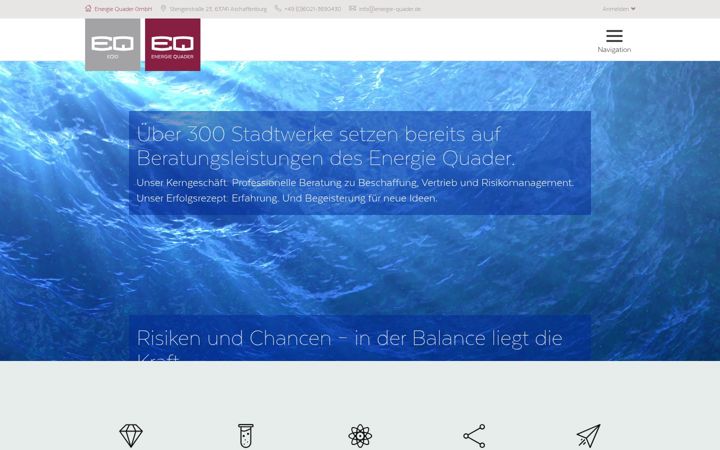Ekrano kopija energie-quader.de