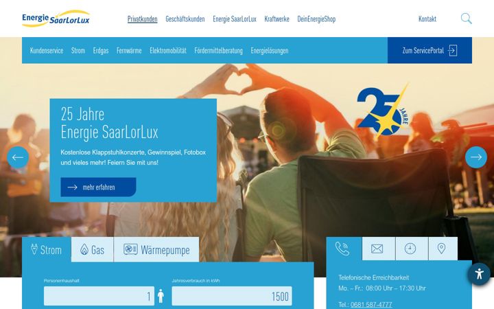 Screenshot of energie-saarlorlux.com
