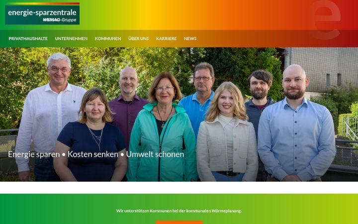 Screenshot von energie-sparzentrale.de