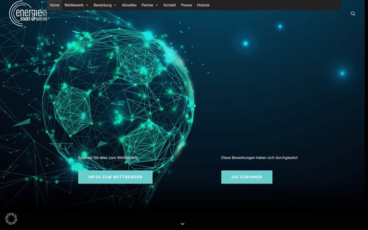 Screenshot of energie-startup.bayern