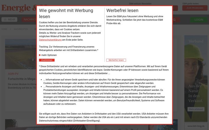Screenshot of energie-und-management.de