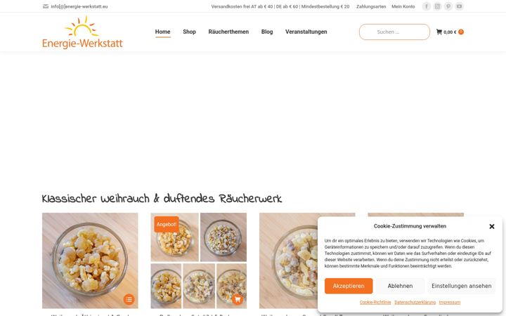 Screenshot von energie-werkstatt.eu
