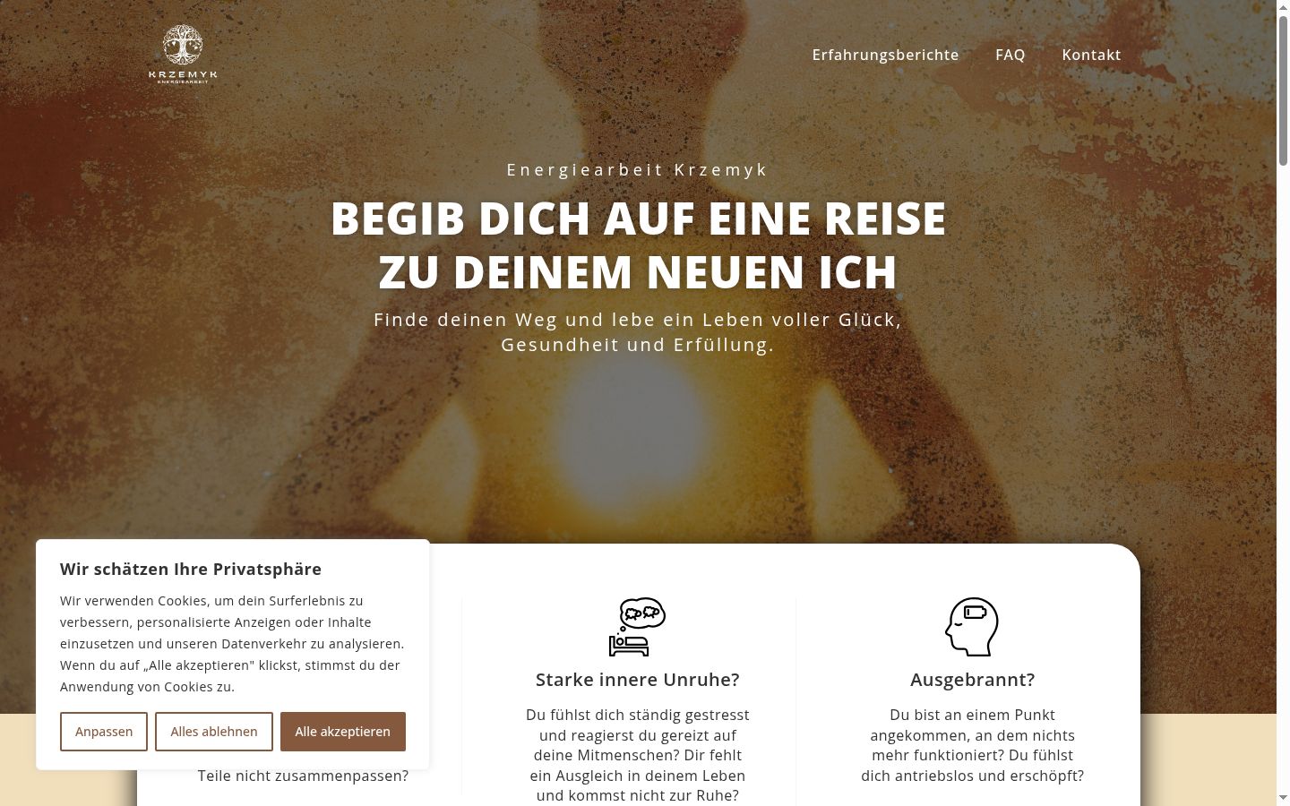 Screenshot van de toestemmingsbanner zoals getoond vóór enige interactie