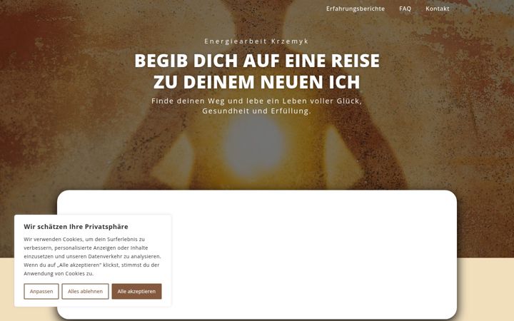 Screenshot van energiearbeit-krzemyk.de