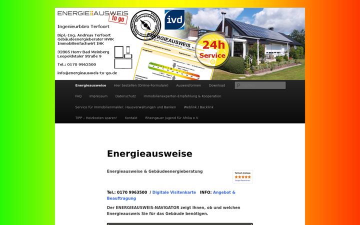 Screenshot van energieausweis-to-go.de