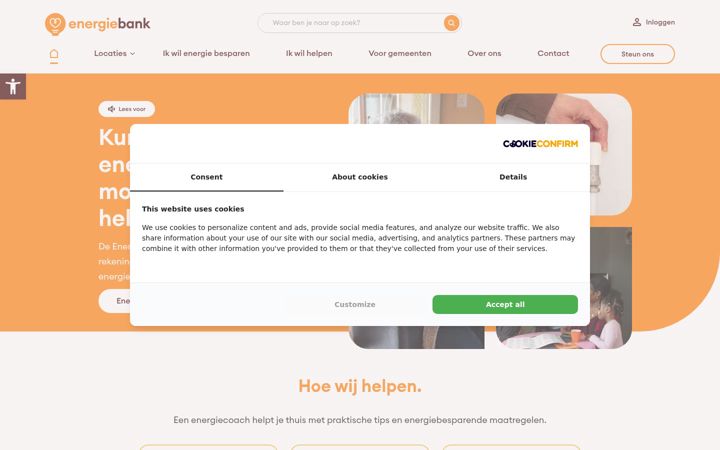 Ekrano kopija energiebank.nl