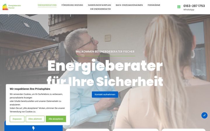 Captura de ecrã de energieberater-fischer.de