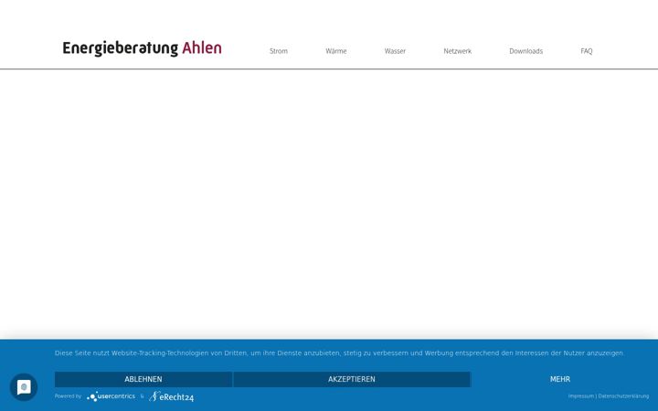 Captura de pantalla de energieberatung-ahlen.de