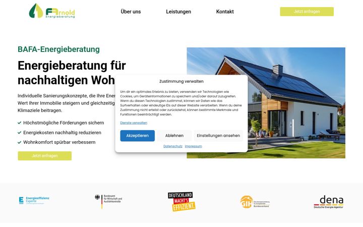Captura de pantalla de energieberatung-arnold.de