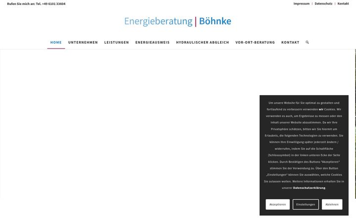 Captura de pantalla de energieberatung-boehnke.de