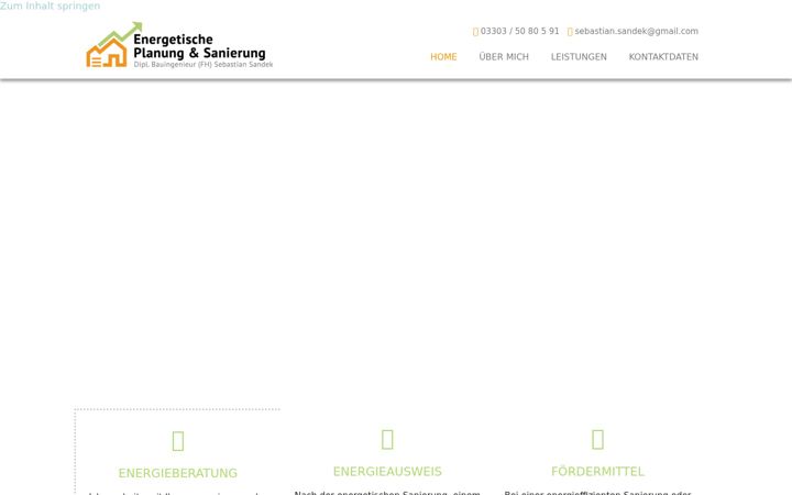 Screenshot of energieberatung-brandenburg.com