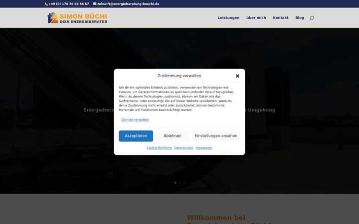 Captura de pantalla de energieberatung-buechi.de