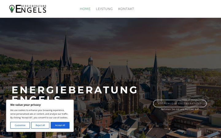 Captura de pantalla de energieberatung-engels.de