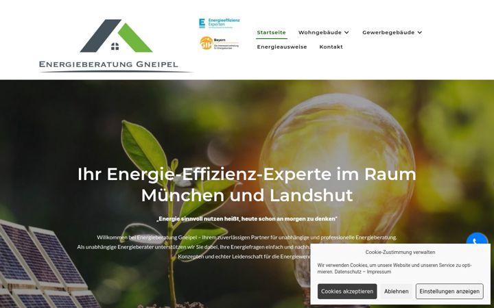 Screenshot of energieberatung-gneipel.de