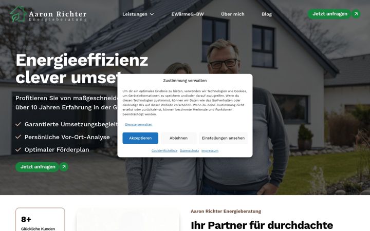Screenshot of energieberatung-richter.com
