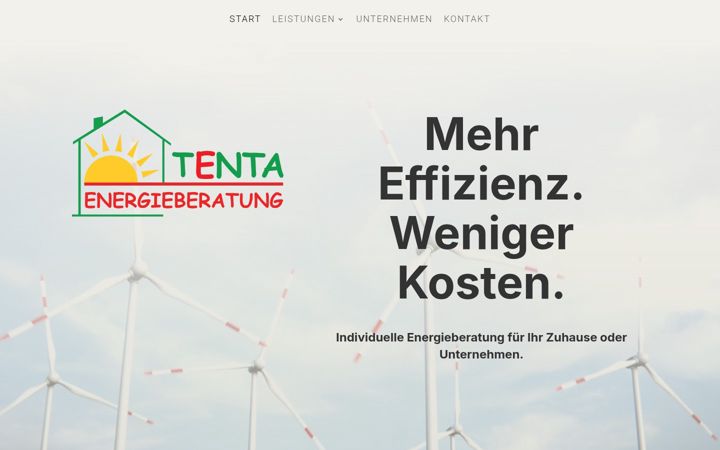 Screenshot of energieberatung-tenta.de