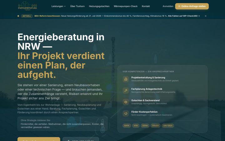 Screenshot of energieberatung-tuxhorn.de