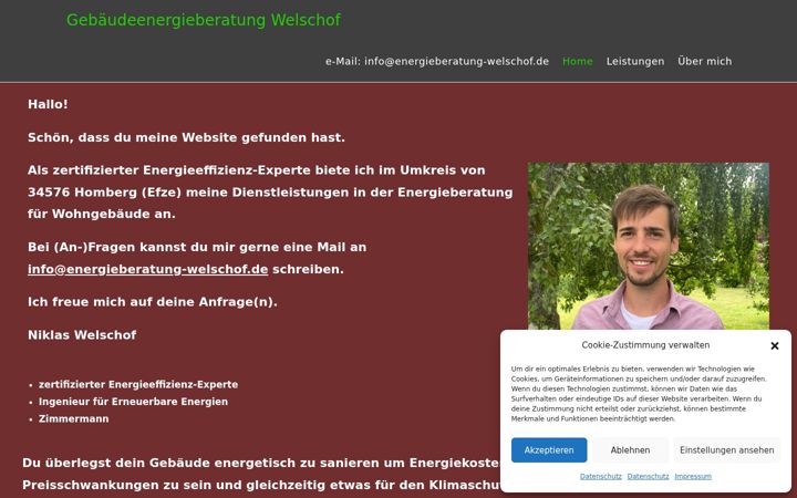 Screenshot of energieberatung-welschof.de