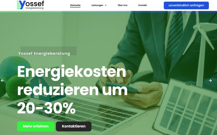Skjámynd af energieberatung-yossef.de