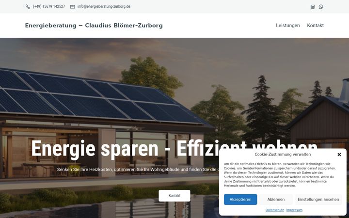 Skjámynd af energieberatung-zurborg.de