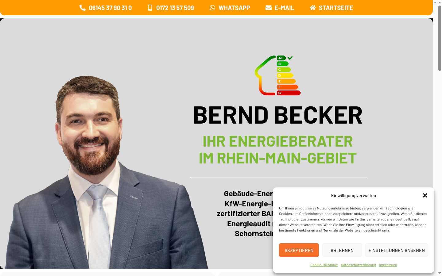 Screenshot tal-banner tal-kunsens muri qabel kwalunkwe interazzjoni