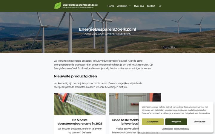 Ekrano kopija energiebesparendoeikzo.nl