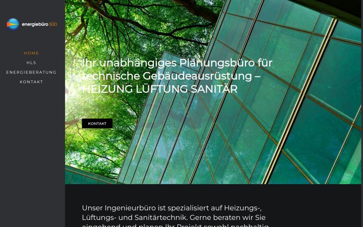 Screenshot of energiebuero-sued.de