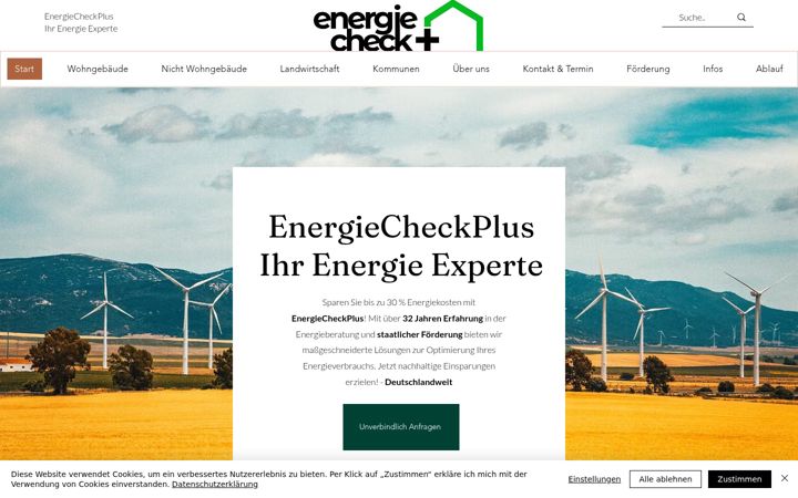 Screenshot of energiecheckplus.com