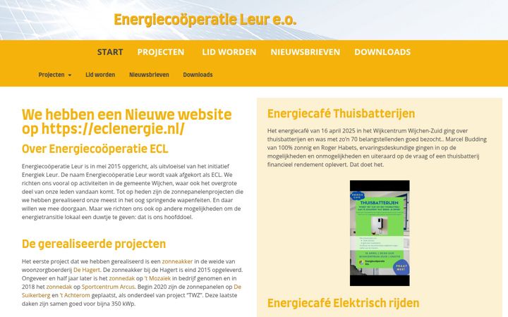 Skjámynd af energiecooperatieleur.nl