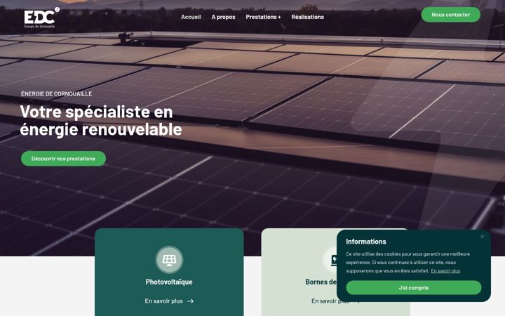 Screenshot of energiedecornouaille.fr