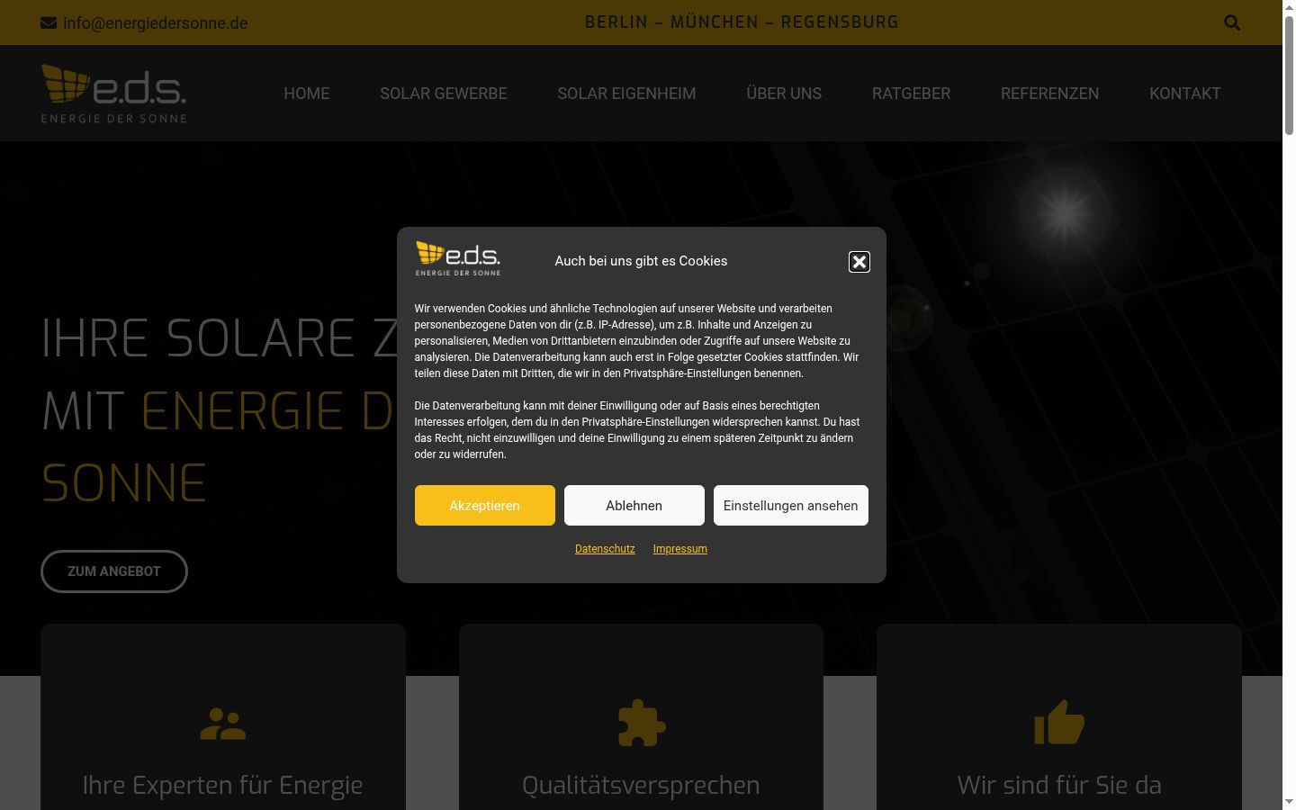Screenshot van de toestemmingsbanner zoals getoond vóór enige interactie