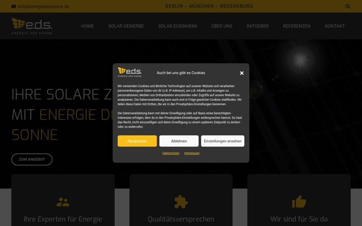 Screenshot of energiedersonne.de