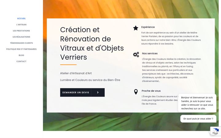Screenshot of energiedescouleurs.com
