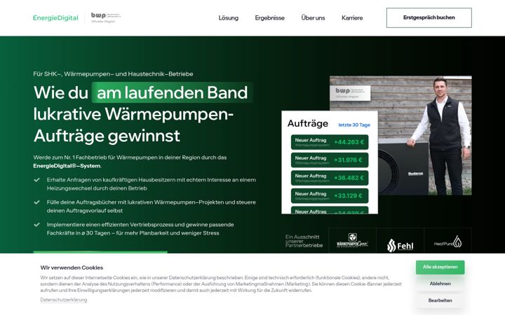 Screenshot of energiedigital.io