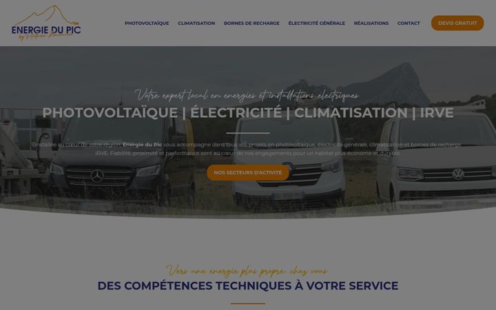 Screenshot of energiedupic.fr