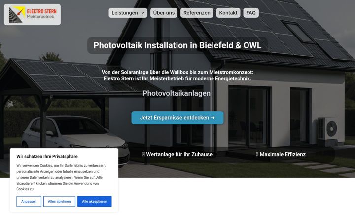Screenshot of energieelektrostern.com