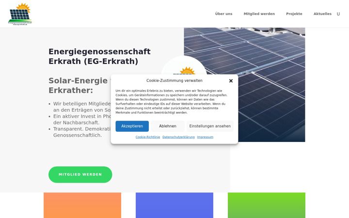 Screenshot of energiegenossenschaft-erkrath.de