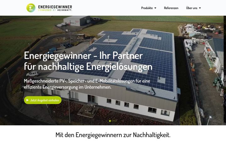 Screenshot of energiegewinner.de