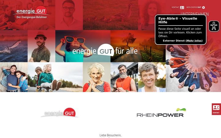 Screenshot of energiegut.de